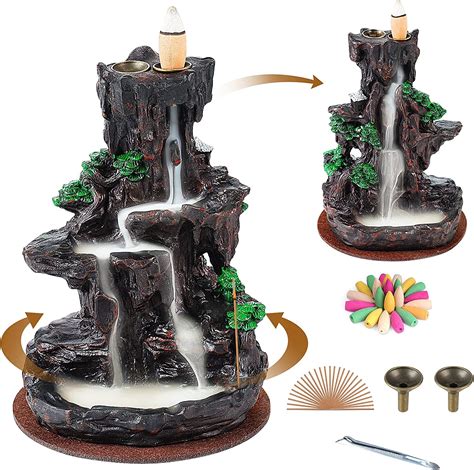 Hand Crafted & Mysterious Atmosphere The Ceramic incense holders are all hand crafted. . Incense waterfall amazon
